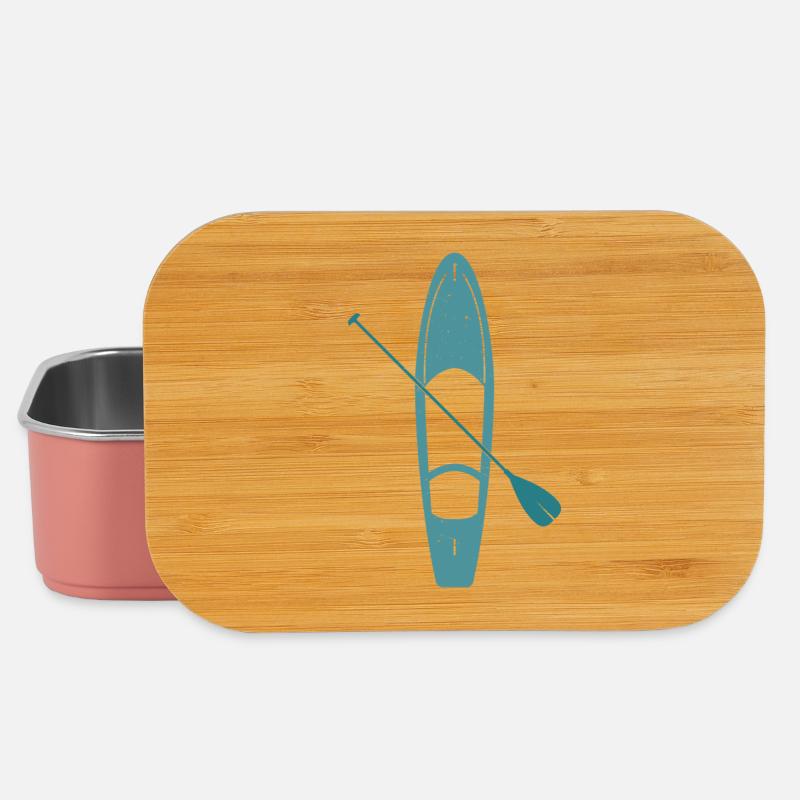 Standup Paddleboard Silhouette - Lunch Box - light pink