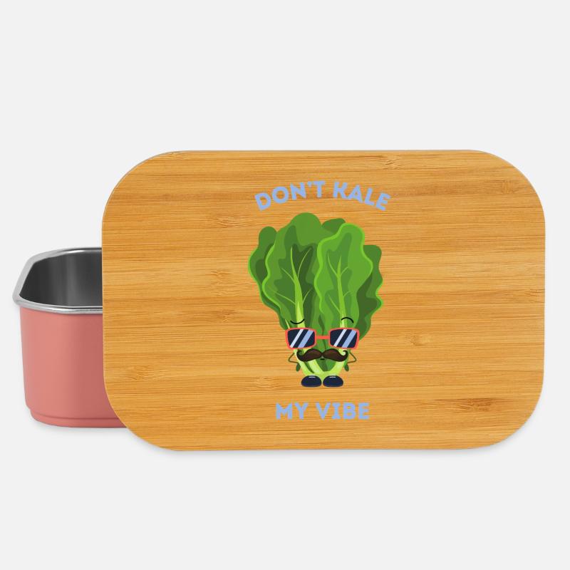 Don’t Kale My Vibe Funny Veggie Pun - Boîte à goûter - rose clair