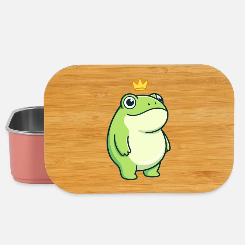 King Croak – Design minimaliste classique - Boîte à goûter - rose clair