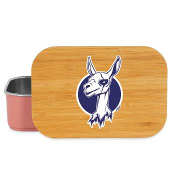 Purple Circle Llama Icon - Lunch Box - light pink - Front