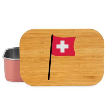 Swiss flag - Lunch Box - light pink - Front