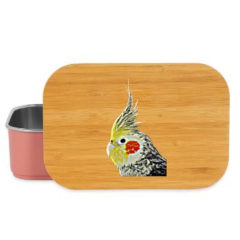 Cockatiel (13) - Lunch Box - light pink - Front