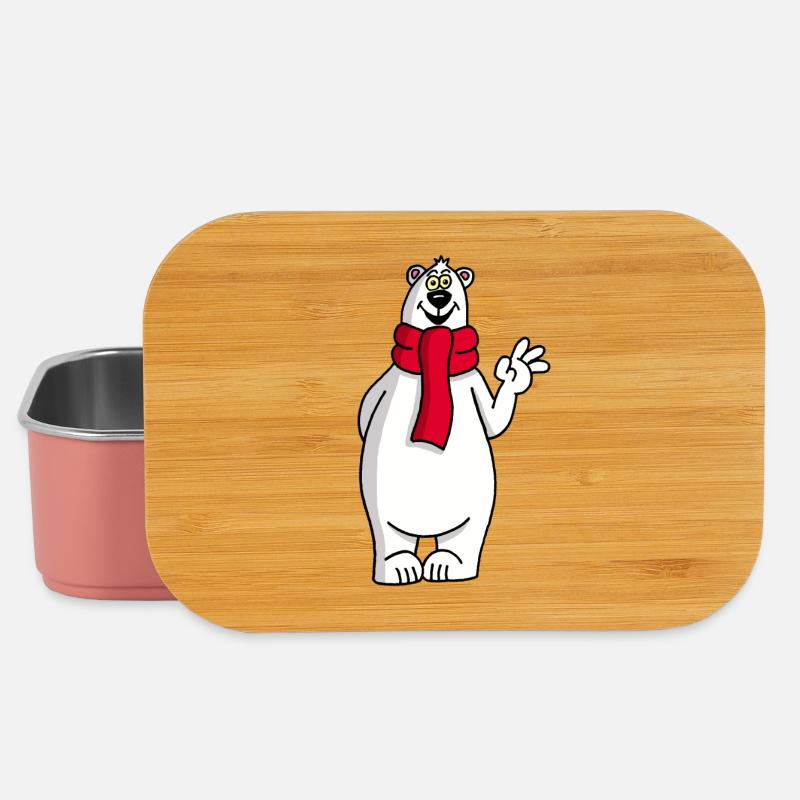 Niedlicher Eisbär - Lunch Box - Hellrosa