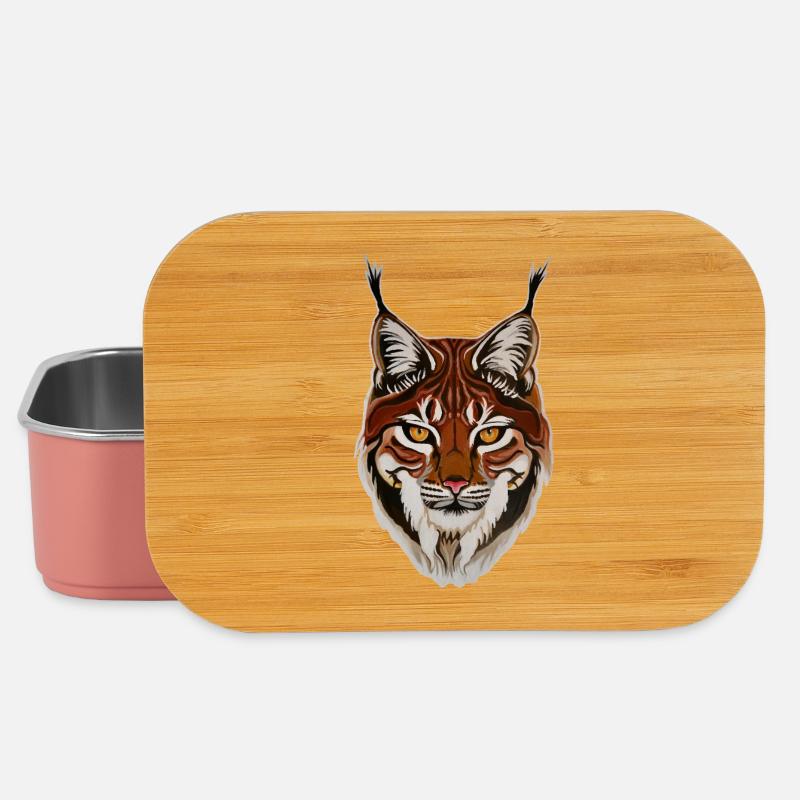 Luchs - Europas größte Raubkatze - Lunch Box - Hellrosa