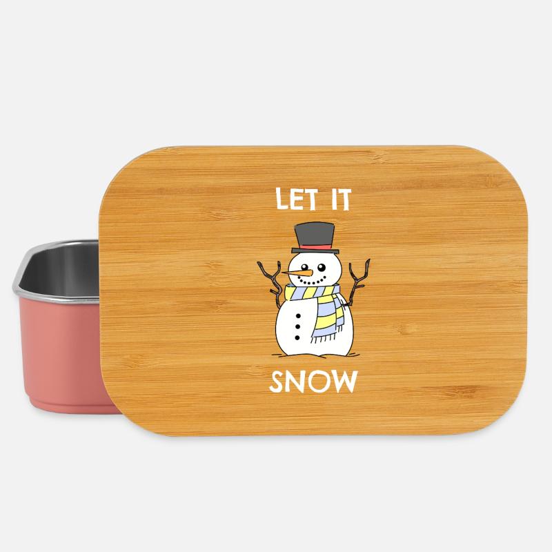Let it snow - Lunch Box - light pink