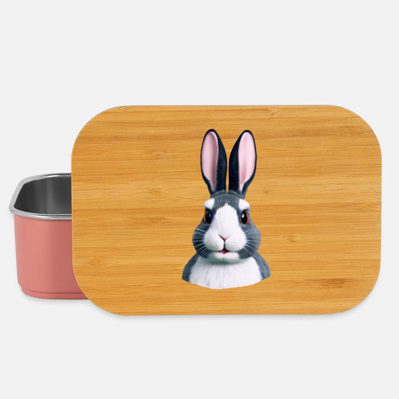 Lapin - Pas seulement à Pâques - Boîte à goûter - rose clair