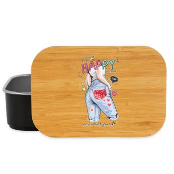 Happy Dreamer Never Doubt Yourself Design - Lunch Box - Schwarz - Vorne
