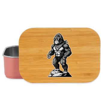 Hiking Hiker Mountaineer Mountain Nature Gorilla - Lunch Box - light pink - Front