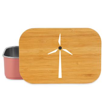 Windrad Windkraft Energie - Lunch Box - Hellrosa - Vorne