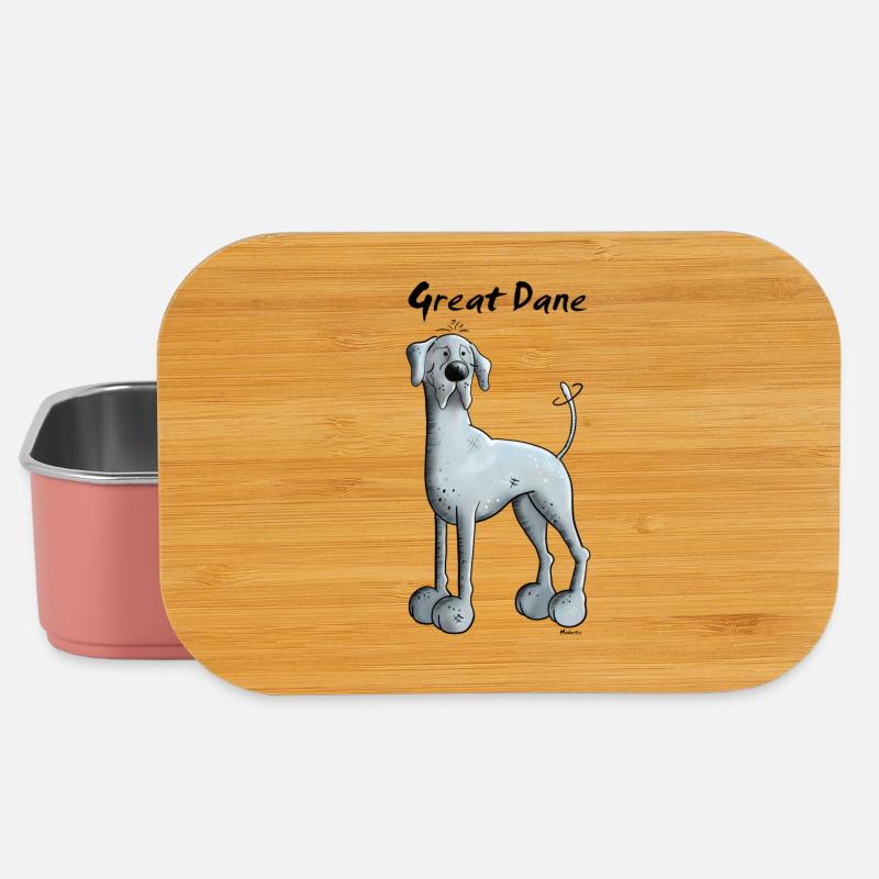 Drollige Deutsche Dogge - Lunch Box - Hellrosa