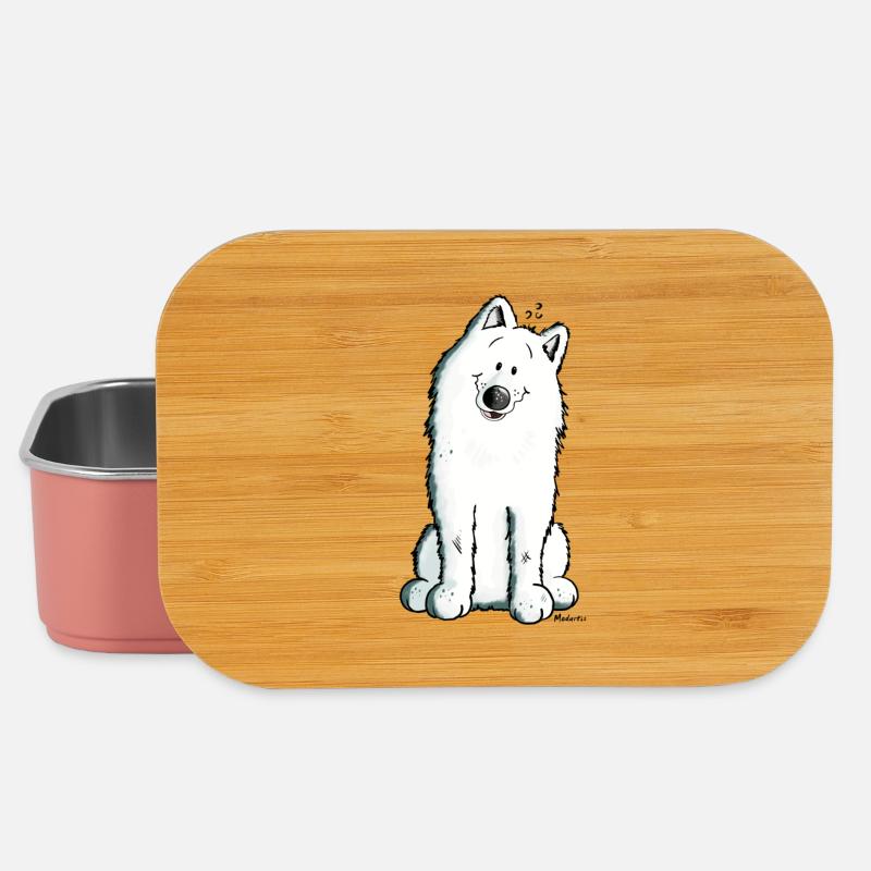 Mignon Samoyède Chien - Boîte à goûter - rose clair