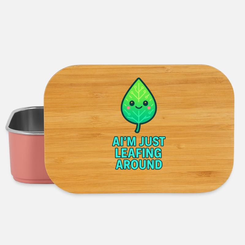 I'm just leafing around – Blattdesign - Lunch Box - Hellrosa