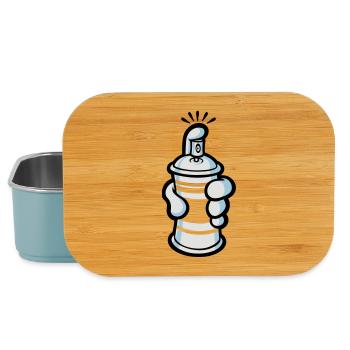 Cartoon paint spray - Lunch Box - Hellblau - Vorne