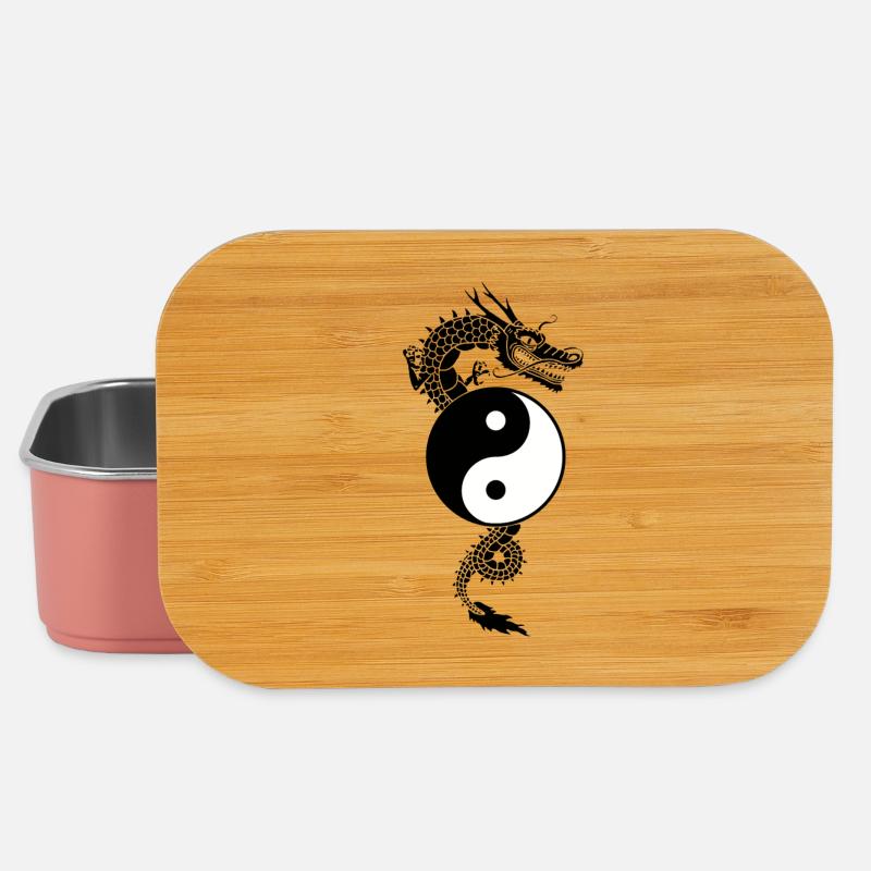 Drache Yin Yang - Lunch Box - Hellrosa