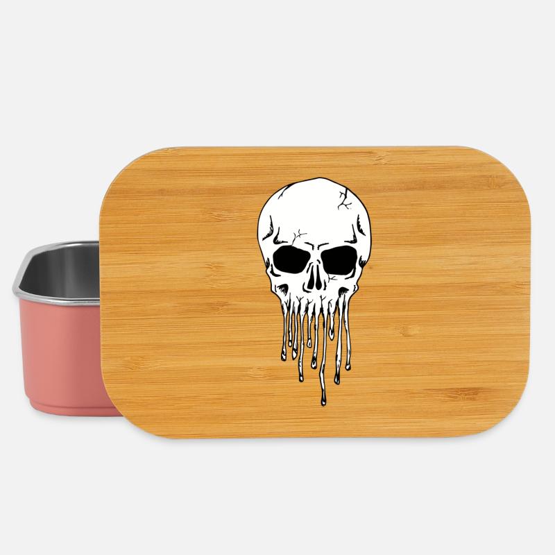 Dripping Skull - Lunch Box - light pink