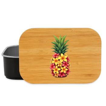 Ananas - Boîte à goûter - noir - Devant