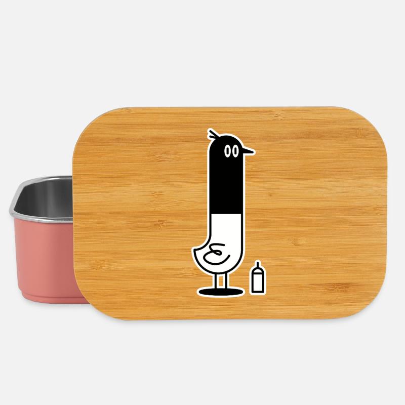 Voyou d’oiseaux - Boîte à goûter - rose clair