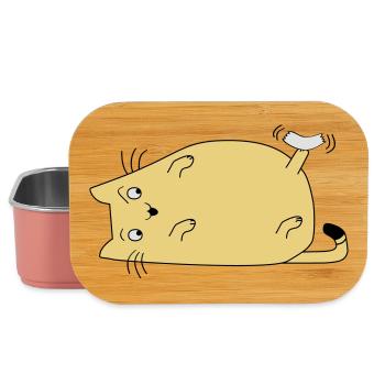 Katze mit Band - Lunch Box - Hellrosa - Vorne
