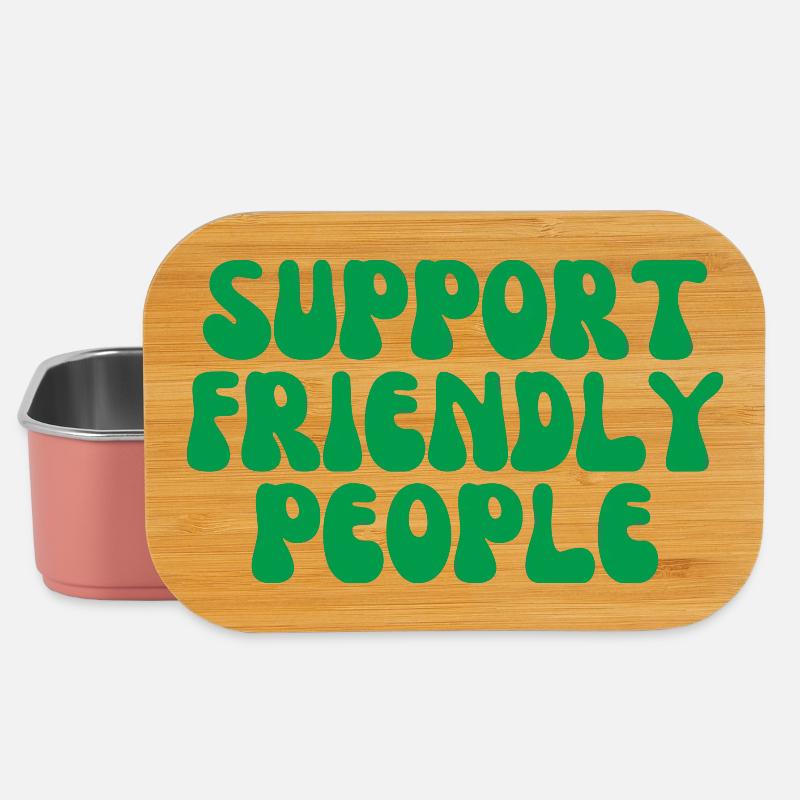 Support friendly people - Lunch Box - light pink