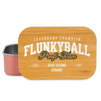 Flunkyball Champion Vintage College Design - Lunch Box - Hellrosa - Vorne