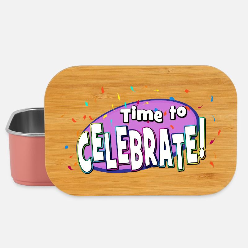Festive Confetti Explosion - Lunch Box - light pink