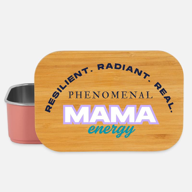 Énergie phénoménale de Mama - Boîte à goûter - rose clair