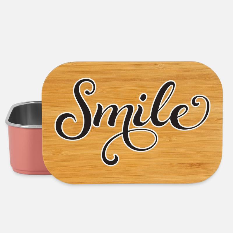 Écriture souriante Écriture Sourire - Boîte à goûter - rose clair