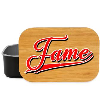 fame fameous berühmt beliebt gewinner bekannt - Lunch Box - Schwarz - Vorne