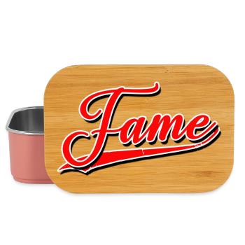 fame fameous famous popular winner known - Lunch Box - light pink - Front