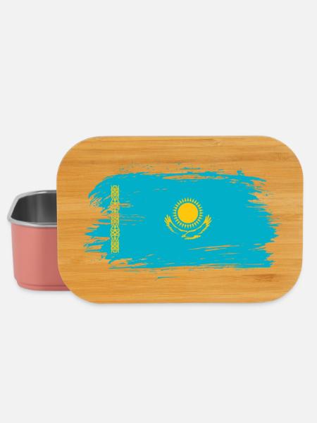 Kasachstan Flagge - Lunch Box - Hellrosa