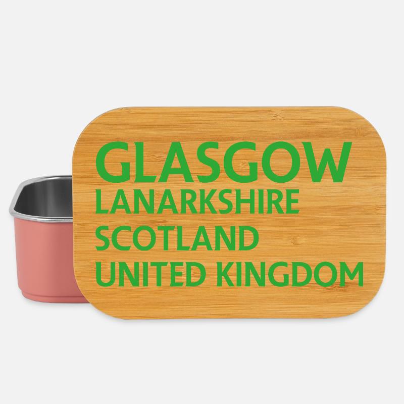 Glasgow – Scotland Textdesign - Lunch Box - light pink