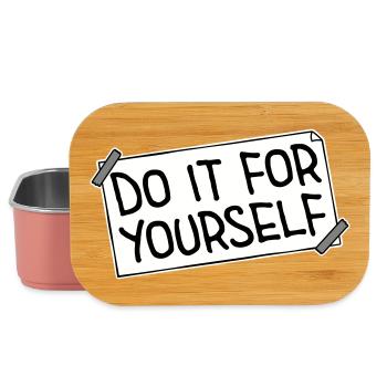 Do It For Yourself Inspirierend Selbstliebe Zitat - Lunch Box - Hellrosa - Vorne