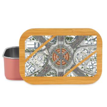 Mosaïque du rond-point urbain - Boîte à goûter - rose clair - Devant