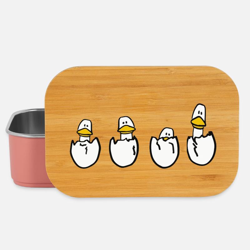 Canards à l’œuf - Boîte à goûter - rose clair