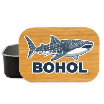 Bohol Whale Shark Motif - Lunch Box - black - Front