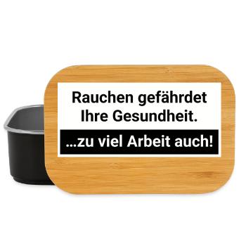 Zu viel Arbeit gefährdet die Gesundheit Burnout  - Lunch Box - Schwarz - Vorne