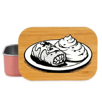 Wrap de chou Golubzi avec purée de pommes de terre - Boîte à goûter - rose clair - Devant