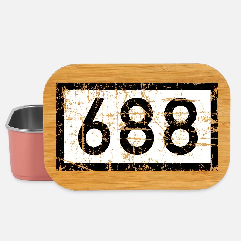 Rheinkilometer 688 Vintage - Köln am Rhein - Lunch Box - Hellrosa