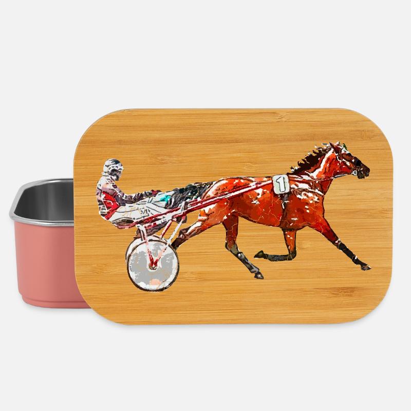 Trotter Trotting Race Design - Boîte à goûter - rose clair