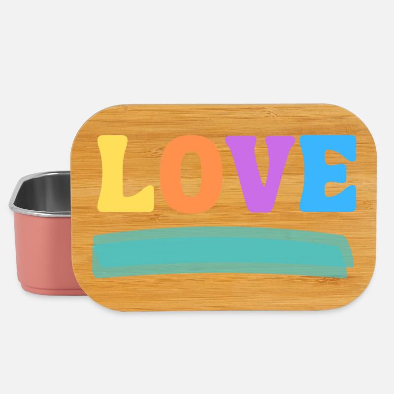 LOVE bunt - Lunch Box - Hellrosa