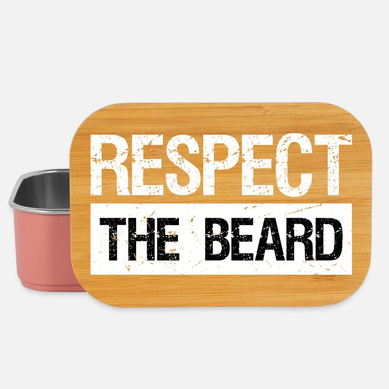 Respect The Beard - Lunch Box - Hellrosa