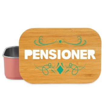 Pensioner Ornament Schriftzug - Lunch Box - Hellrosa - Vorne
