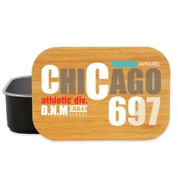 Urbanes Chicago Street Art Design - Lunch Box - Schwarz - Vorne