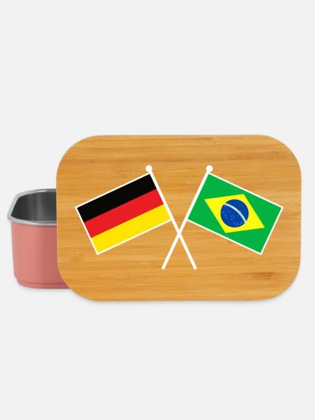 Germany x Brazil Crossed Friendship Flags - Lunch Box - Hellrosa
