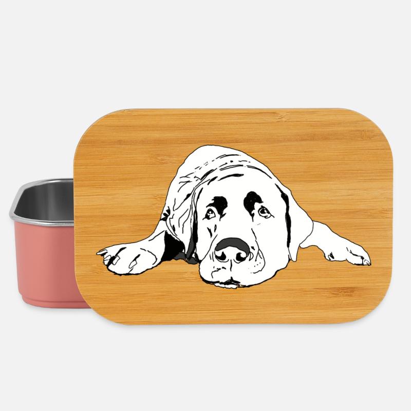 Labrador - Boîte à goûter - rose clair