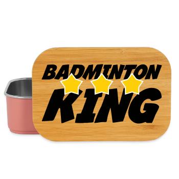 The King of Badminton - Lunch Box - light pink - Front