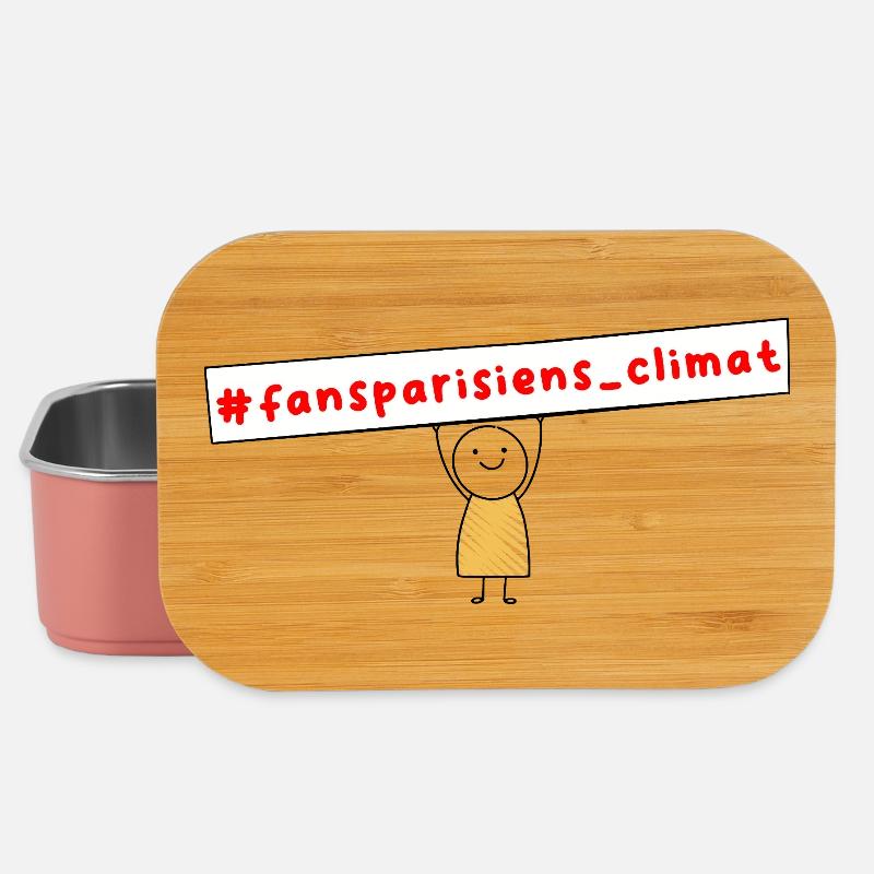 #fansparisiens_climat  - Boîte à goûter - rose clair