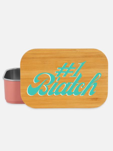 #1 Biatch [Türkis] - Lunch Box - Hellrosa