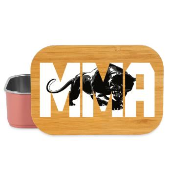 MMA Design mit einer Raubkatze - Lunch Box - Hellrosa - Vorne