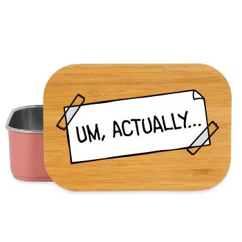 To Actually Stick Notes Nerd Smartass Logo - Lunch Box - light pink - Front